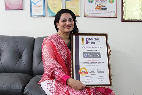 Seek Foundation is awarded with South Asian International Award
