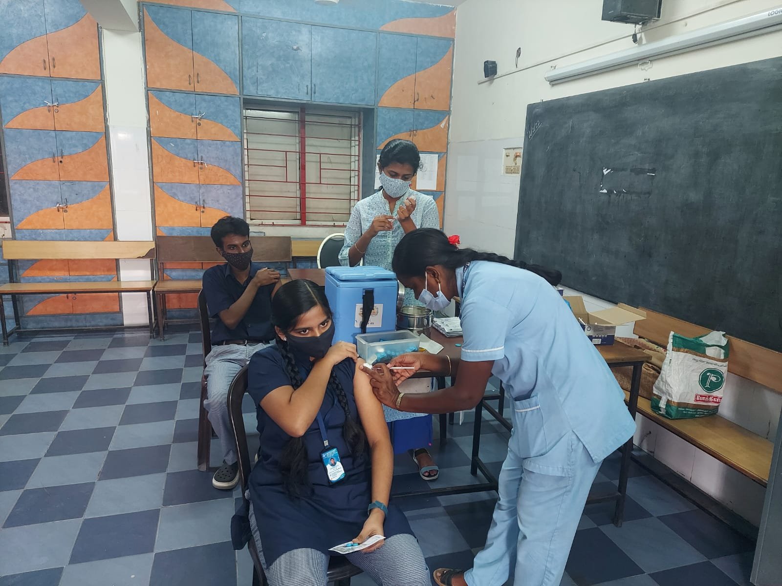 Second Vaccination drive – St Britto’s Academy students